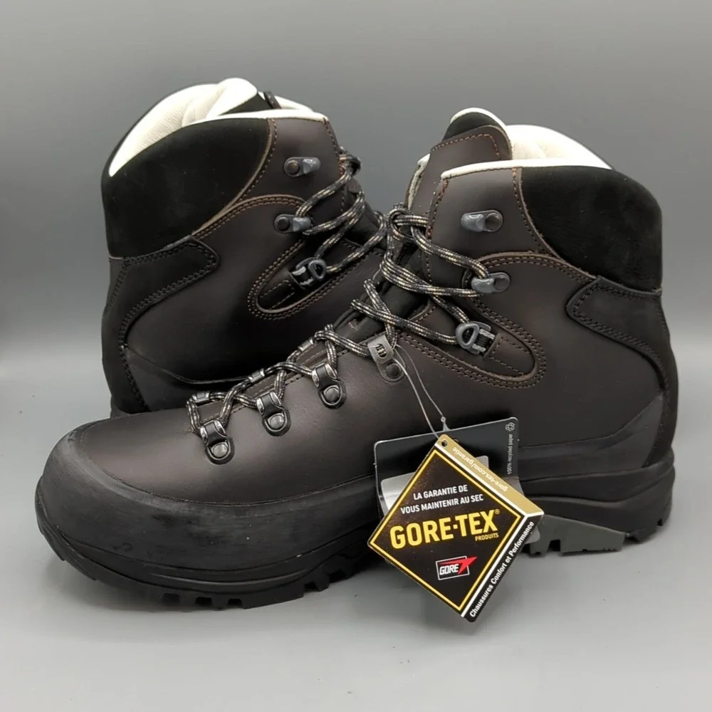 New Mammut Mt Trail XT GTX Mens Size 11 Hiking Boots Dark Brown Leather Gore-Tex
